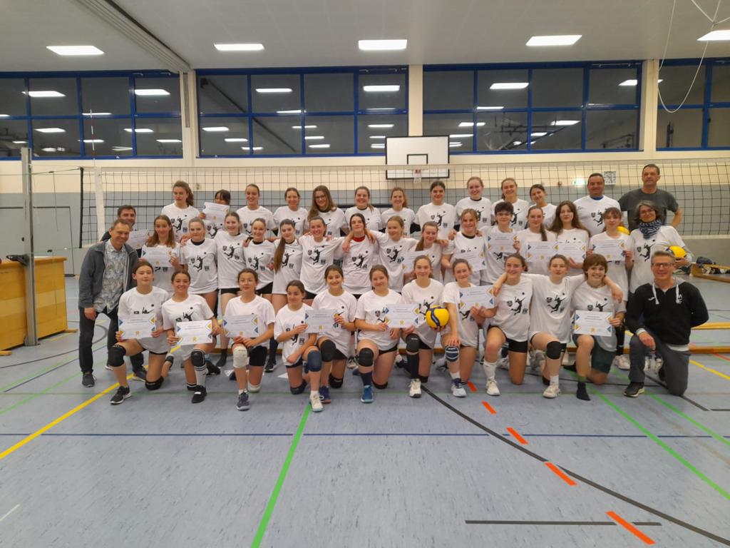 Erfolgreiche Volleyballerinnen